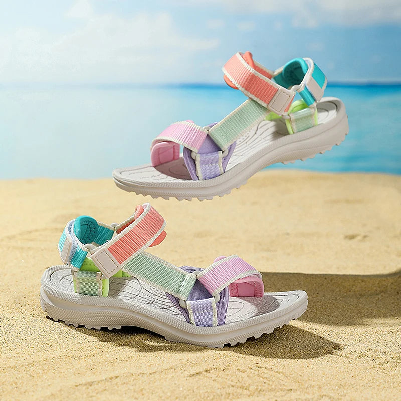 Summer Fashion Children's Girls Sandals Breathable Sport for Boys Casual Outdoor Beach Comfortable Kids Non-slip Student Shoes