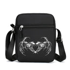 Personality Rune printed Crossbody bag large capacity men shoulder bag mobile phone bag portable outdoor storage Halloween gift