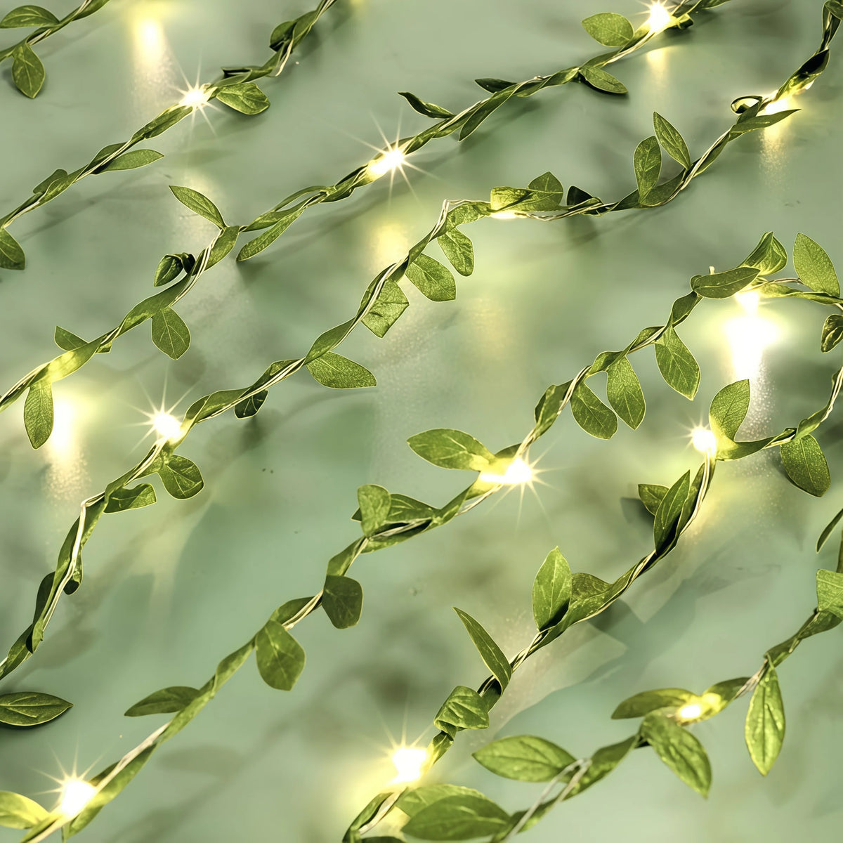 LED Fairy Grace Decor Ivy String Lights Outdoor Party Battery-Powered LED Outdoor Lights for Garden Christmas Halloween Decor