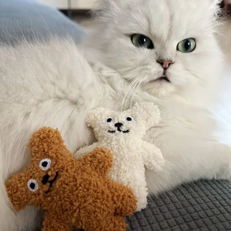 Pet Cat Mint Doll Plush Dog Toy Teddy Toy Pomeranian Dog Accessories Dog Toys for Small Dogs Puppy Toys