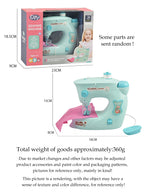 Electric Sewing Machine Toy, Mini Diy Simulation Sewing for Girls Kids 3+ Easy Beginners Toys Play Home Parenting