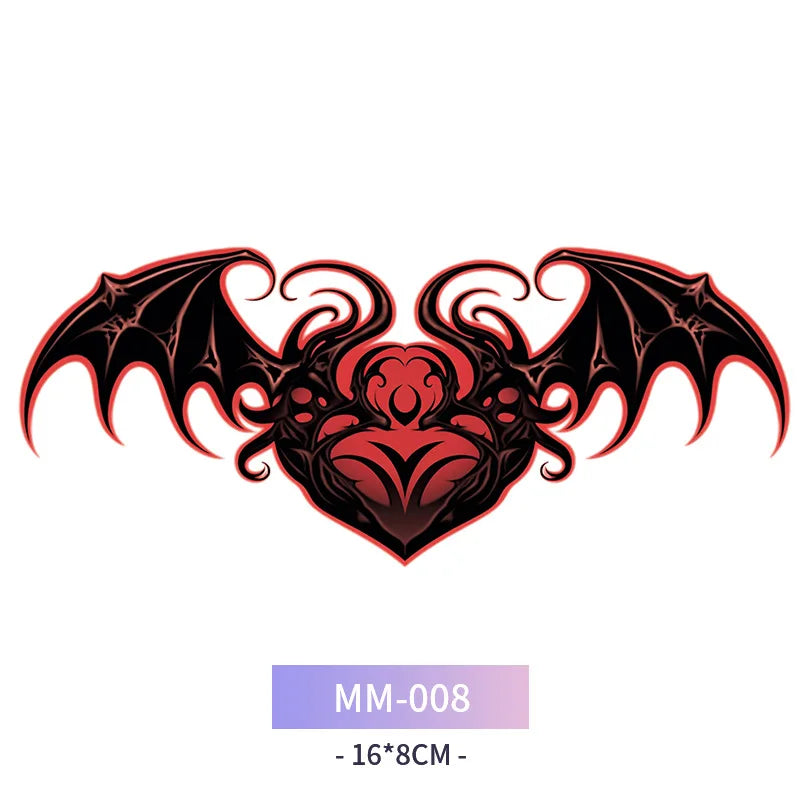 Sexy Succubus Tattoo Stickers Tatoo Waist Chest Woman Art Temporary Tattoos Waterproof Long-Lasting Fake Tattoos For Women