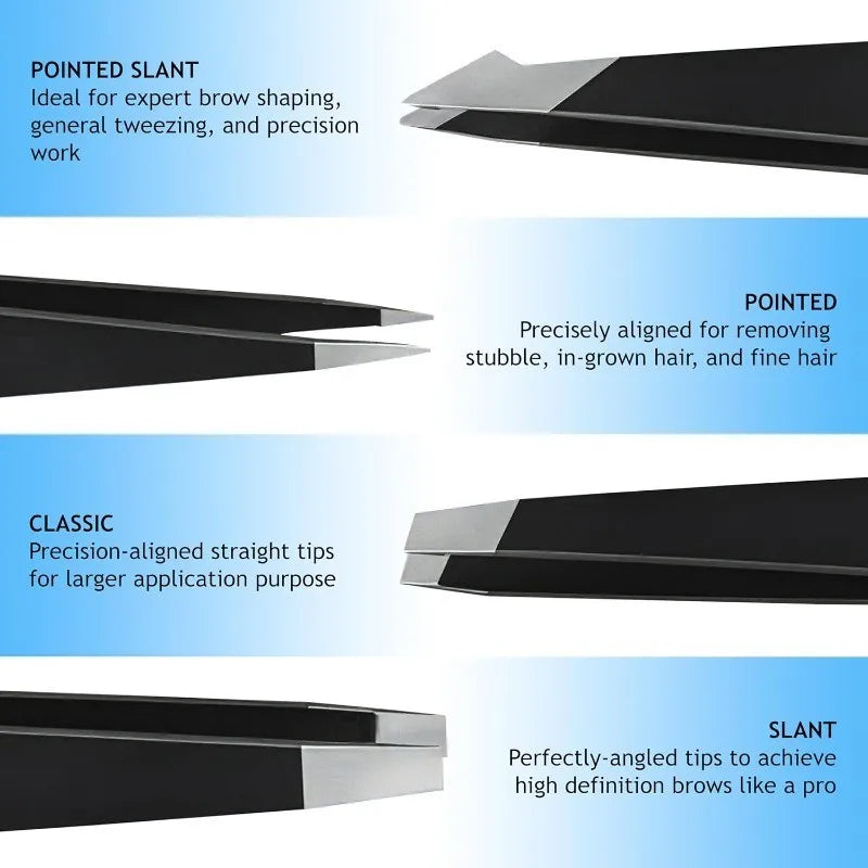 1-4PCS Professional Eyebrow Tweezers Makeup Tools Eyebrow Tweezer For Eyebrows Accessories Beauty Hair Clip Remover