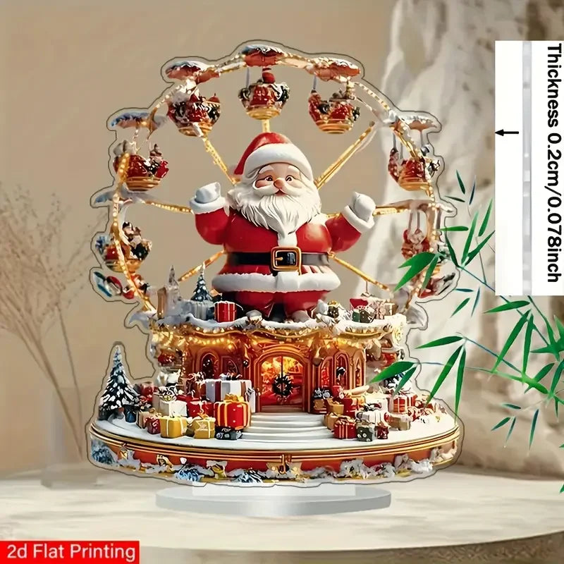 1PCS Bohemian Style Santa Claus Desktop Decora Statue Holiday Home Decora Home Decora Living Room Decora Perfect Holiday Gift