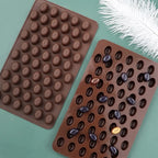 Coffee Beans Shaped Silicone Chocolate Mold for Jelly Pudding Ice Cube Tray Candy Dessert Pastry Cookie Baking Decorating Tools