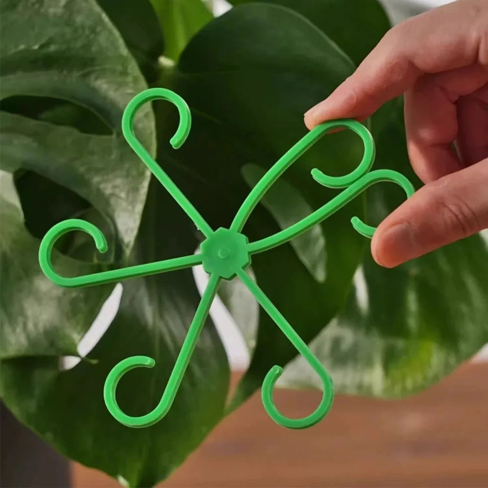 Plant Stem Support Frame Climbing Houseplant Stand Stakes Plastic Garden No Stake Trellis Indoor Plant Holder Rack Hoops