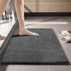 Chenille Bath Mat Water Absorbent Non Slip Rug for Bathroom Toilet Kitchen Doorway Anti Skid Floor Mat Shower for Bathroom