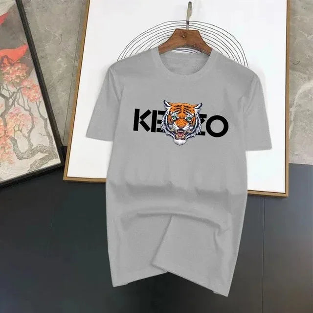 2025 New Fashion Hot Luxury Brand Printed Men's T-Shirt High Quality Summer Wear Tops Training Loose Cotton Sportswear Outfits