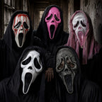 Quality Halloween Movie Scream Horror Face Mask Realistic Creepy Ghost Masks Stick Tongue Out Funny Scary Cosplay Costume Props