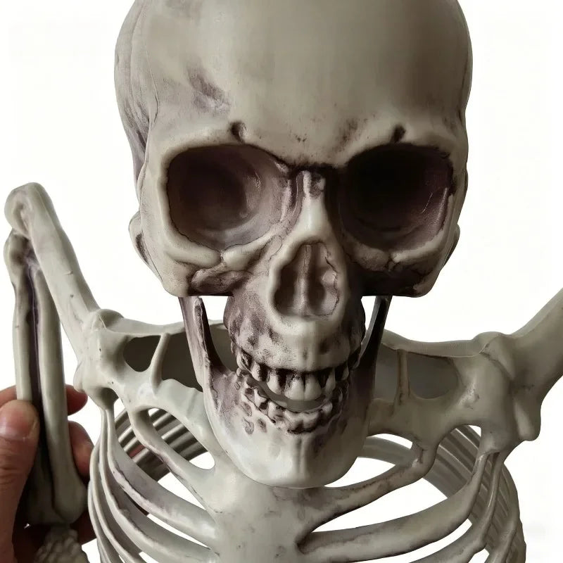Horror Half Body Skeleton Ornament Halloween Buried Skull Bones Decor Graveyard Prop Desktop Outdoor Party Decor Supplies 2027