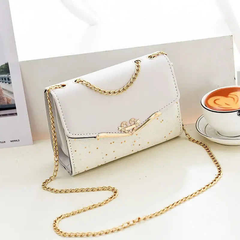 Korean Version Women's Crossbody Bag Sequin Chain Shoulder Bag Mobile Phone Bag