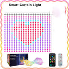 Smart LED Curtain Lights LED Fairy Lights App Control Music Sync DIY Pattern Waterproof for Indoor Outdoor Party Decor