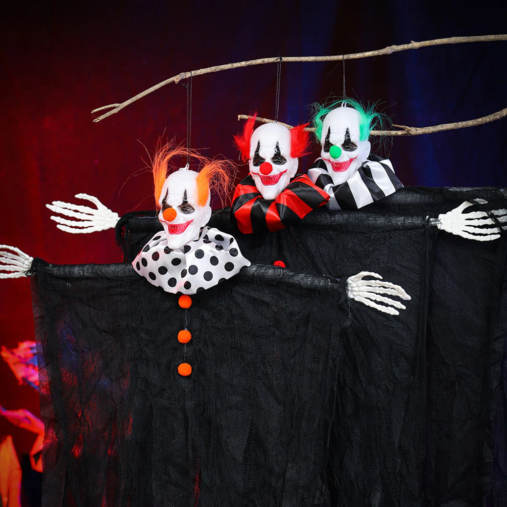 Halloween Hanging Skeleton Props Halloween Scene Layout Hanging Ghost for Outdoor Porch Patio Tree