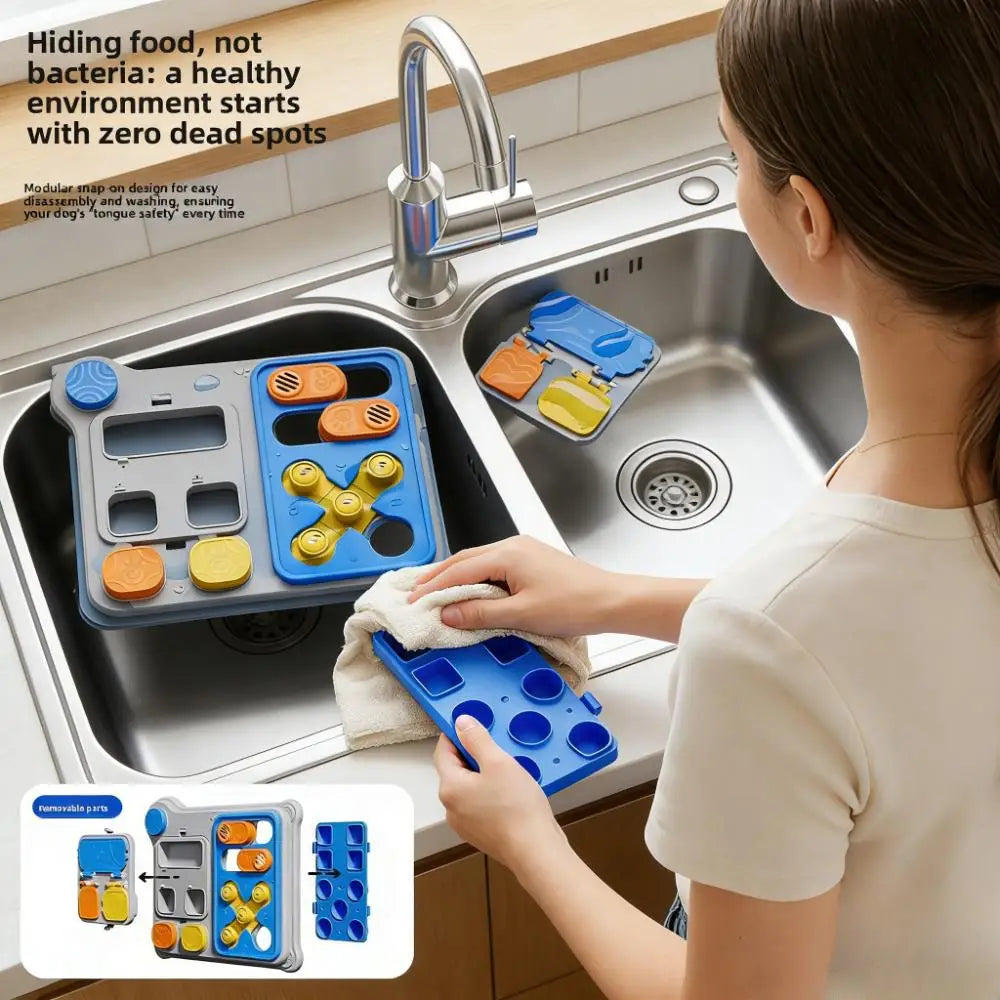 Interactive puzzle toy for small/medium/large dogs, feeding & training use, improves IQ