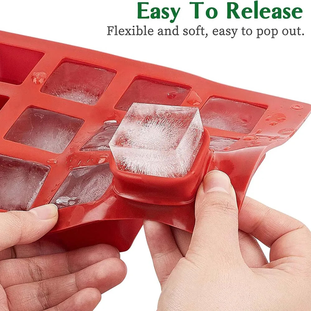 40 Cavity Square Silicone Mold Mini Candy Chocolate Gummy Ice Cube Jelly Truffles Pralines Ganache Moulds Cake Decorating Tools