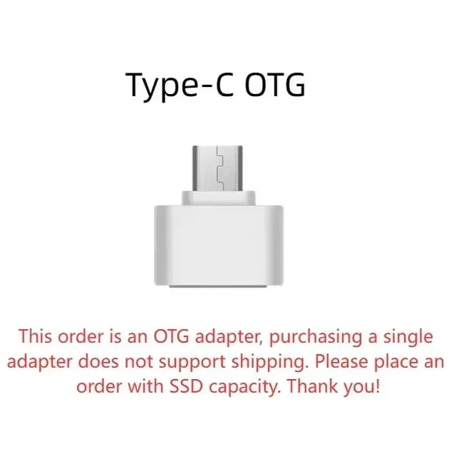 16TB External Solid State Drive High Speed USB3.1 Type-C Portable External Drive Lightweight Compact Plug & Play for Laptop PC M