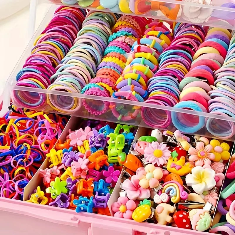 A 718-piece accessory set suitable for girls’ daily outings and participation in festive events – a richly curated collection.