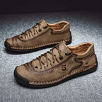 Shoes for Men Leather 2023 New Casual Shoes  Fashion Soft Homme Outdoor Comfortable High Quality Classic Ankle Non-slip Flats