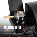 2-Burner Gas and Charcoal Combo Grill with Offset Smoker & Side Burner, 34,000 BTU Dual Fuel Grill, 1020 Sq. In., Customized