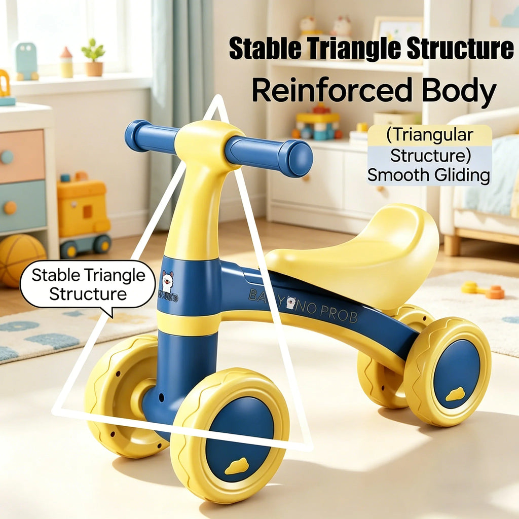 NEW Toddler Walker Anti-rollover Foldable Adjustable Height Toddler Walker Safe Anti-fall Baby Walking Helper Baby Walker Gifts