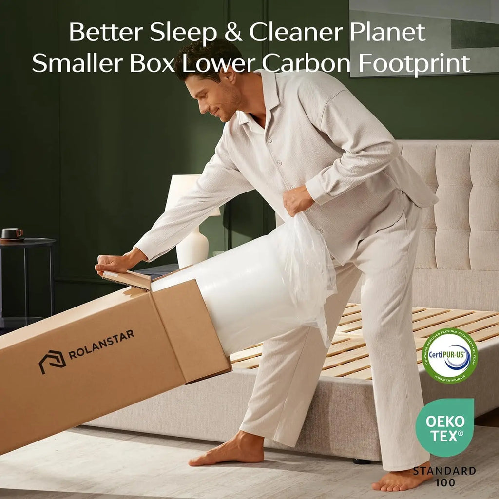 Twin Size Mattress 6 Inch Gel Memory Foam Mattress in a Box Fiberglass Free Breathable for Cooler Sleep Supportive Pressure Reli