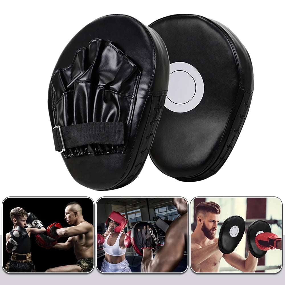 Curved Boxing Hand Target PU Leather Punch Target Bag Breathable Kick Boxing Gloves Adult Kids MMA Boxing Martial Training Mitts