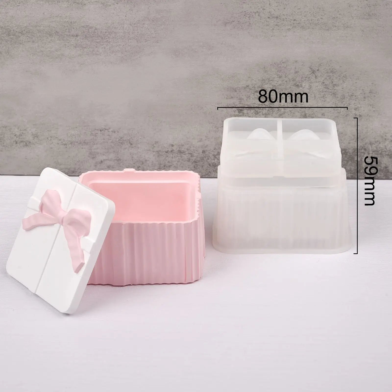 Silicone Mold For Cement With Lid Handmade Container Jars Box Resin Epoxy Mold Storage Box For DIY Jewelry Making Crafts