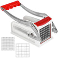 French Fry Cutter Stainless Steel Potato Chipper with 25/49Holes Blades Fast Cutting Manual Food Slicer Kitchen Vegetable Cutter