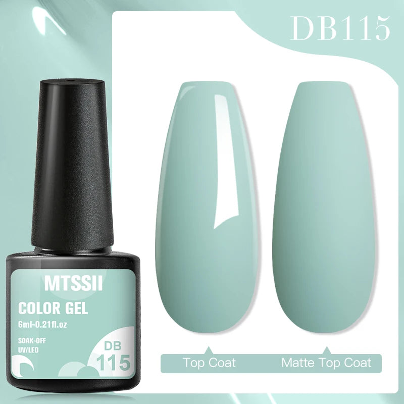 Mtssii 7ML Colorful Reflective Gel Nail Polish Glitter Sparkling Flash Glitter Gel Polish Semi Permanent Varnish Soak Off Nails