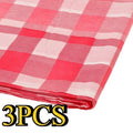 1/3PCS Disposable Checkered Tablecloth Plastic Tablecloth for Birthday Party Wedding Picnics Easy To Clean