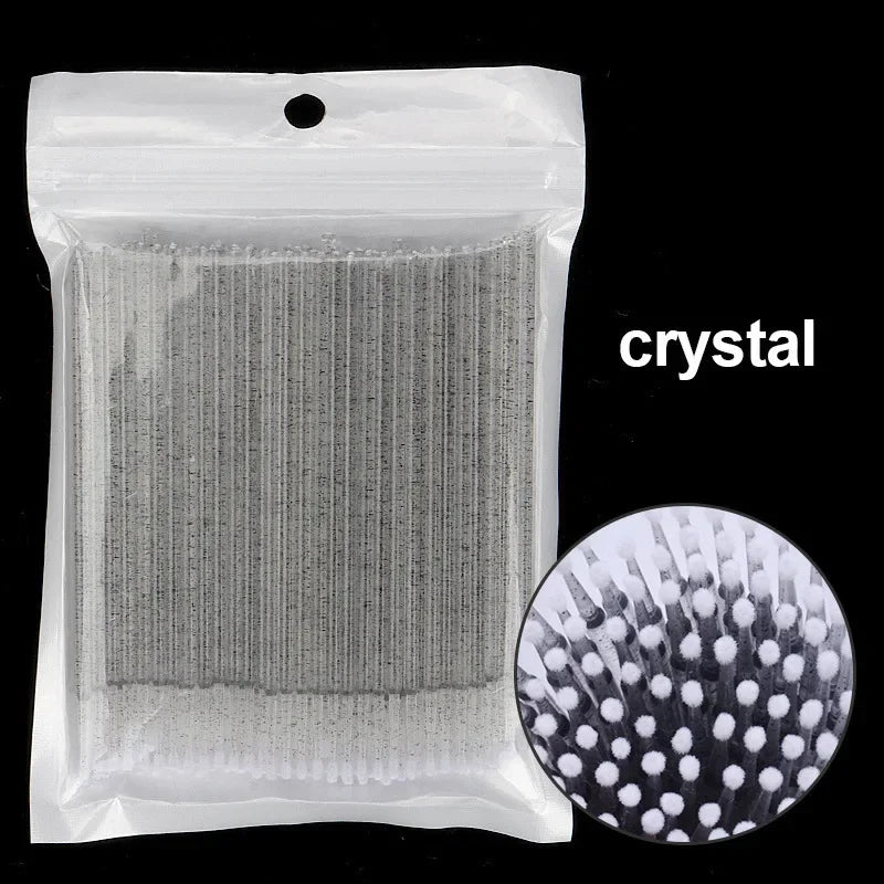 500/1000PCS  Eyelash Brushes Cotton Swab Micro Individual Eyelashes Microbrush Removing Cleaning Lash Extensions Accessori