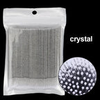 500/1000PCS  Eyelash Brushes Cotton Swab Micro Individual Eyelashes Microbrush Removing Cleaning Lash Extensions Accessori