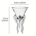 Octopus Cocktail Glass Jellyfish Martini Cup  Creative Beverage Bar Tool Bar Party Whiskey Glass Christmas Gift Wine Glasses