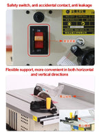 Dust-free Saw 165-10 Multifunctional Small Sliding Table Floor Electric Saw Woodworking Decoration Miter Saw