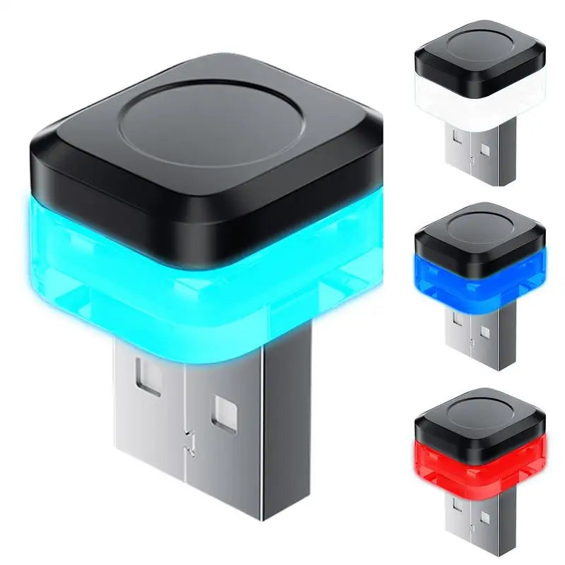 USB Car Ambient Light Wireless Multicolor auto Interior Night Light Mini LED Car Decorative lamp Car Interior Atmosphere Lights