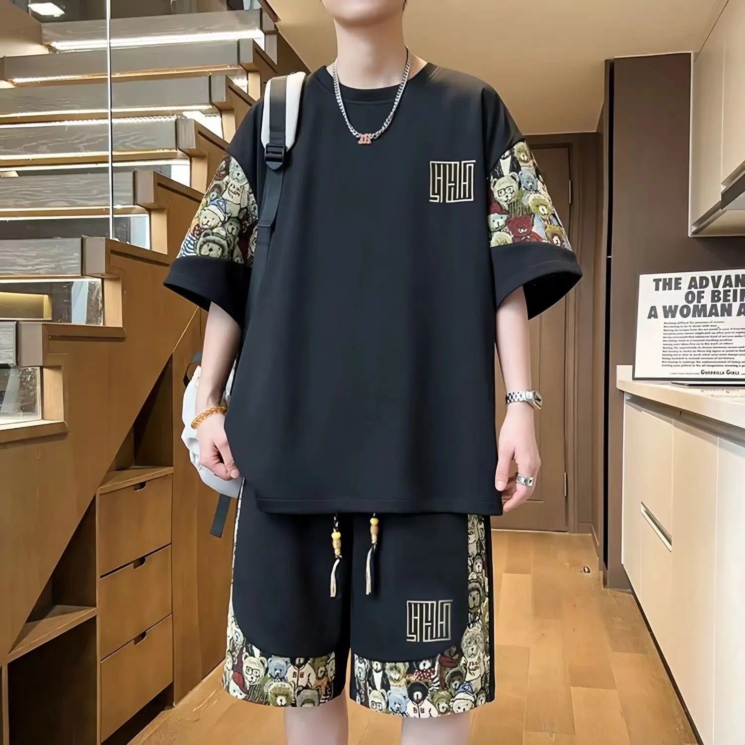 T-shirts + shorts 2026 summer fashion Sportswear shirts Men's Casual Sets Male Fashion shirts and shorts full size M-5XL