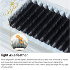 Yelix Multi-length Fans Natural Camellia Lash Extensions Fluffy Volume Lashes Soft Eyelash Extension Supplies Individual Lashes