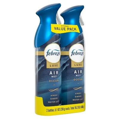 Air Freshener Spray - Ocean Scent - 8.1 Oz: Aerosol, Dye-Free, Phthalate-Free, Suitable for Indoor Spaces