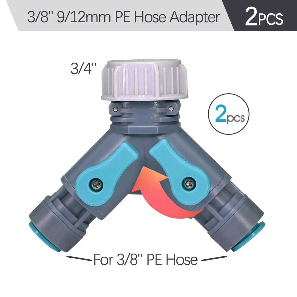 3/8" 9/12mm Misting Cooling System 360° Free-Bend Nozzle Atomizer Sprayer PE Hose 80 Mesh Filter Garden Irrigation Watering Kit