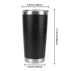 1PC Stainless Steel Tumbler Bulk with Lid Vacuum Double Wall Insulated Travel Coffee Mug Powder Coated Tumbler Cup for Drinks