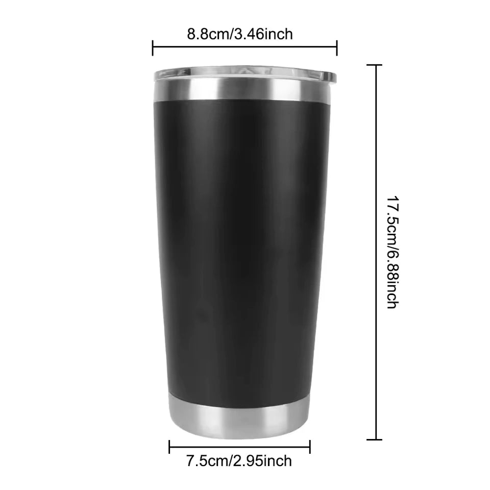 1PC Stainless Steel Tumbler Bulk with Lid Vacuum Double Wall Insulated Travel Coffee Mug Powder Coated Tumbler Cup for Drinks