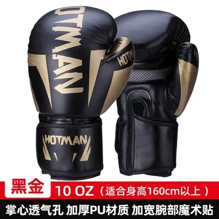Professional Boxing Gloves for Adults & Kids MMA Sanda Training, Combat-Proven Punching Bag Mitts with Impact Protection for Men