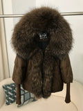 2024 Winter Puffer Jacket Women Real Fox Fur Collar Hooded Natural Thick Warm Loose Oversize Duck Down Coat Streetwear Outerwear