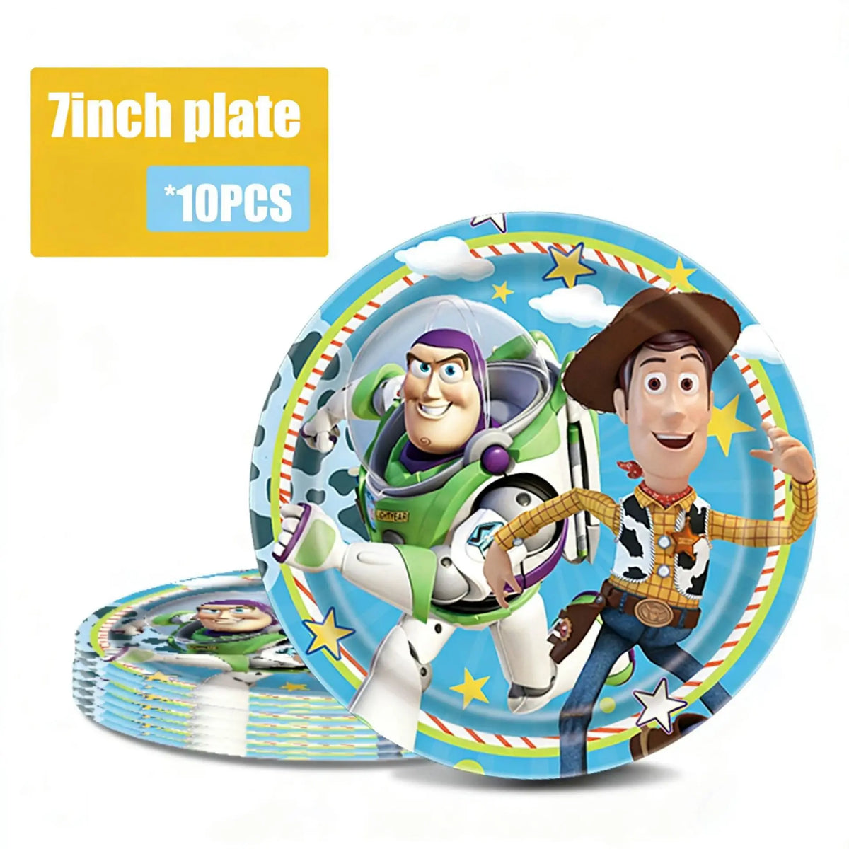 Toy Story Party Decoration Tableware Paper Plates Party Favors Gift Tablecloth BirthdayParty Supplies Toys Stamp Bracelet