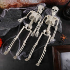 40cm Halloween Movable Skeleton Fake Human Skull Bones Halloween Party Home Bar Decorations Haunted House Horror Props Ornament