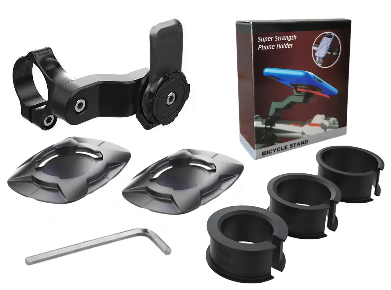 Motorcycle Phone Holder 360° Rotatable Bike Phone Support Anti-Shock Outdoor Riding Navigation Phone Bracket Cycling Accessories