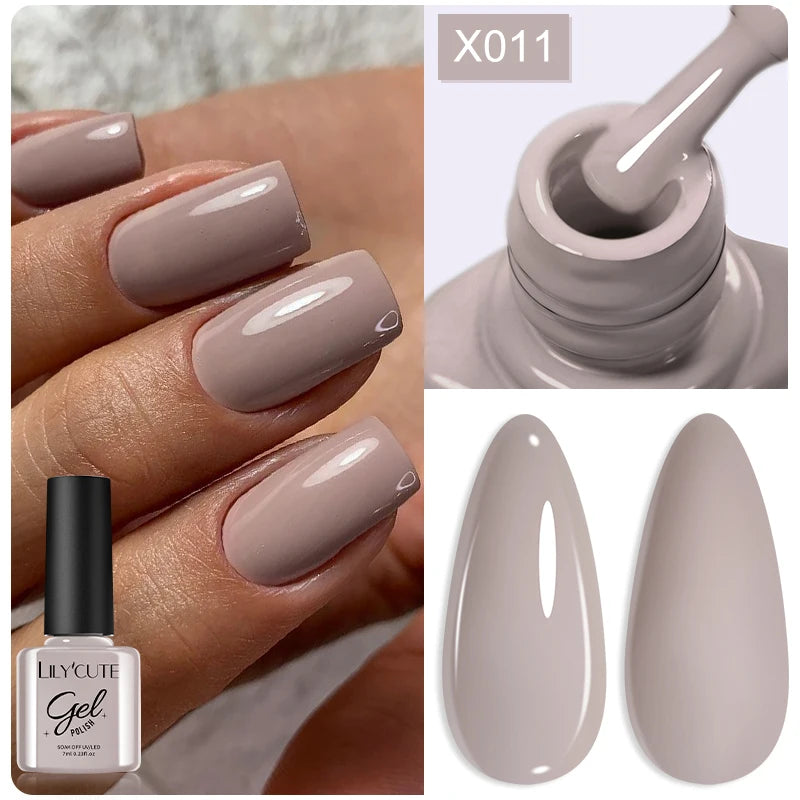 LILYCUTE 7ml Fruit Grape Purple Cat Magnetic Gel Nail Polish Vernis Semi Permanent Soak Off Colorful Gel Polish Nails Supplies