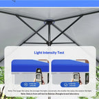 Heavy Duty Outdoor Market Umbrella Base Patio Square Stand Sun Rainproof UV Resistant Stable for All Weather Without a base