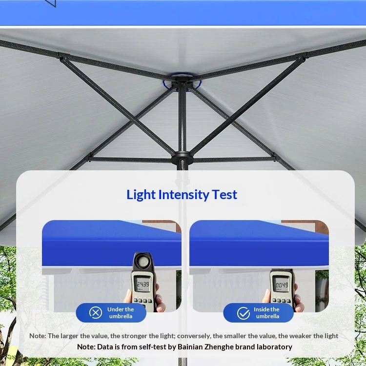 Heavy Duty Outdoor Market Umbrella Base Patio Square Stand Sun Rainproof UV Resistant Stable for All Weather Without a base