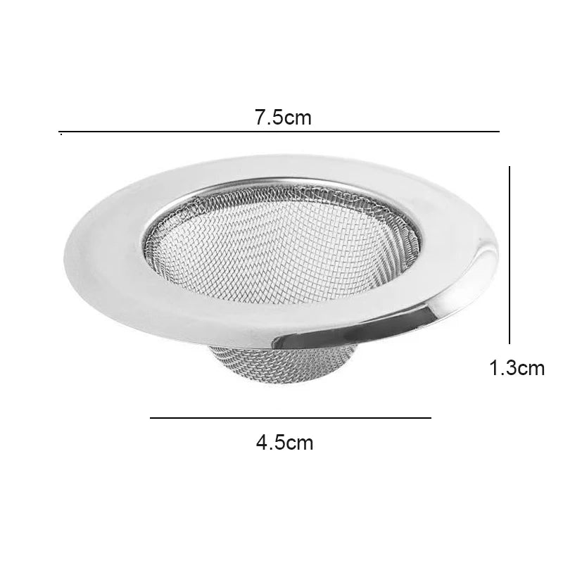 Stainless Steel Kitchen Sink Filter Mesh Sink Sewer Strainers Bathroom Floor Drains Catcher Waste Drain Hole Filter Trap Screen